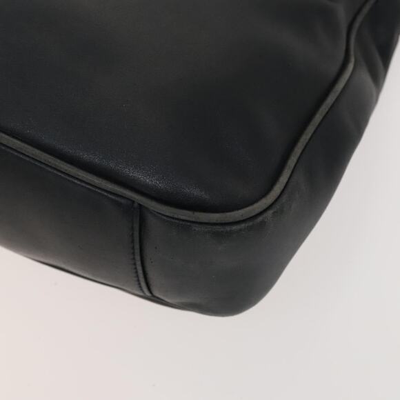 GUCCI Bamboo Hand Bag Leather Black Gold - Picture 10 of 16